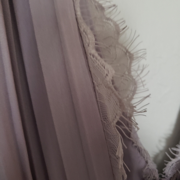 Asos maternity lace insert pleated midi dress gown - Picture 12 of 13